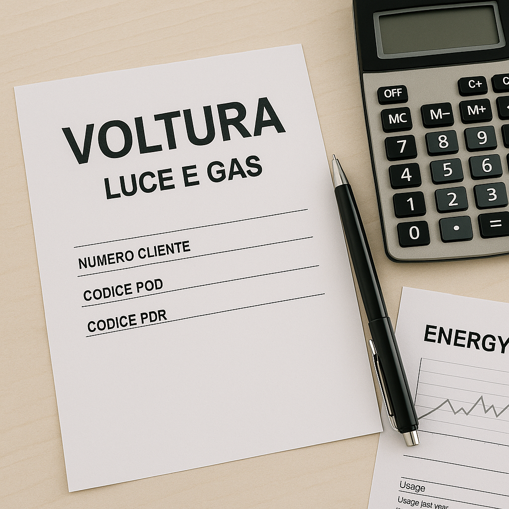 Voltura Luce e Gas Milano