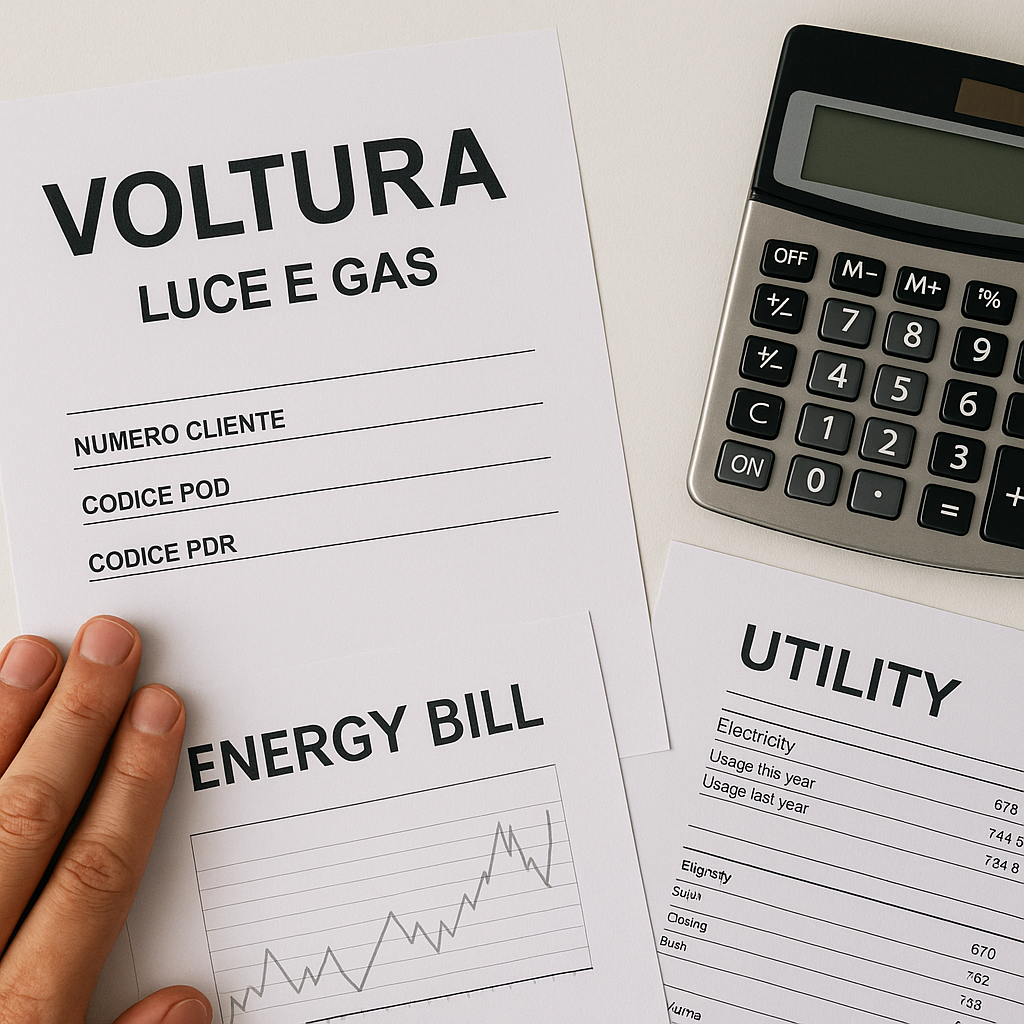 Voltura Luce e Gas Milano